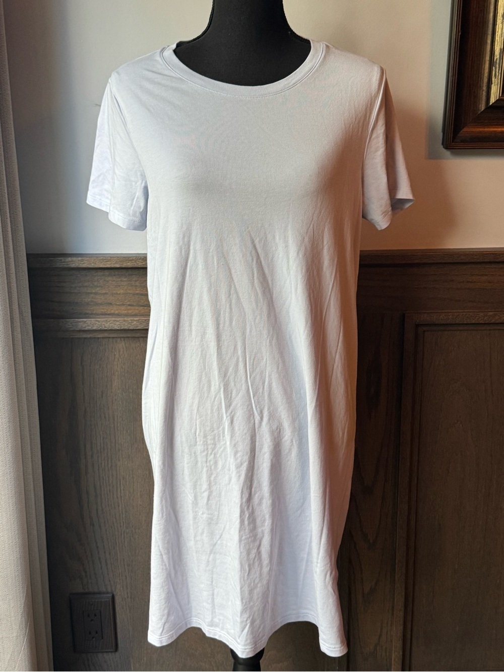 Sundry pale blue Crewneck Women's Classic T-Shirt Dress medium